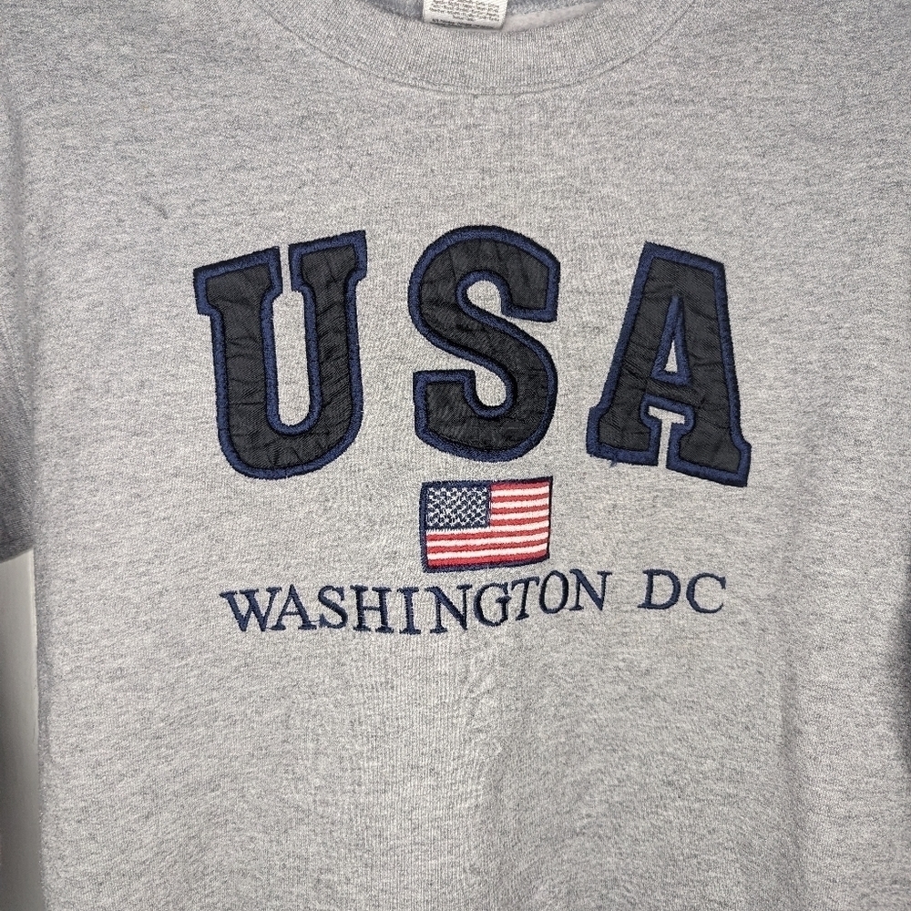 Gildan USA Washington DC Mens Crewneck Small - Picture 2 of 3